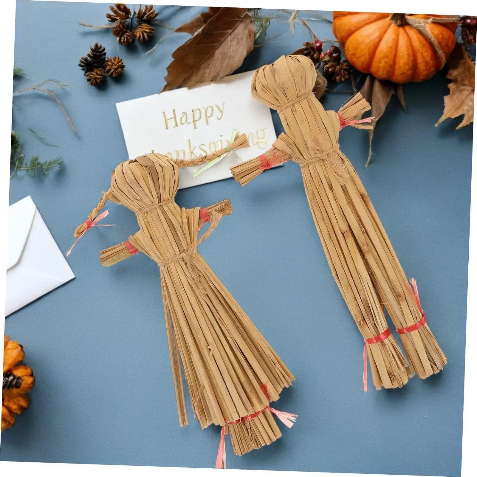 Чучело Angoily, набор 2 шт., страшный человечек, украшение, кукла из соломы ручной работы, фото №5 Чучело Angoily, набор 2 шт., страшный человечек, украшение, кукла из соломы ручной работы, фото №5