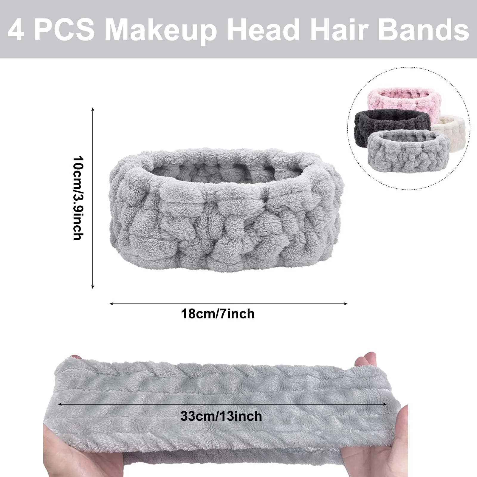 Пов'язка на голову для спа процедур KEYRI, фото №2