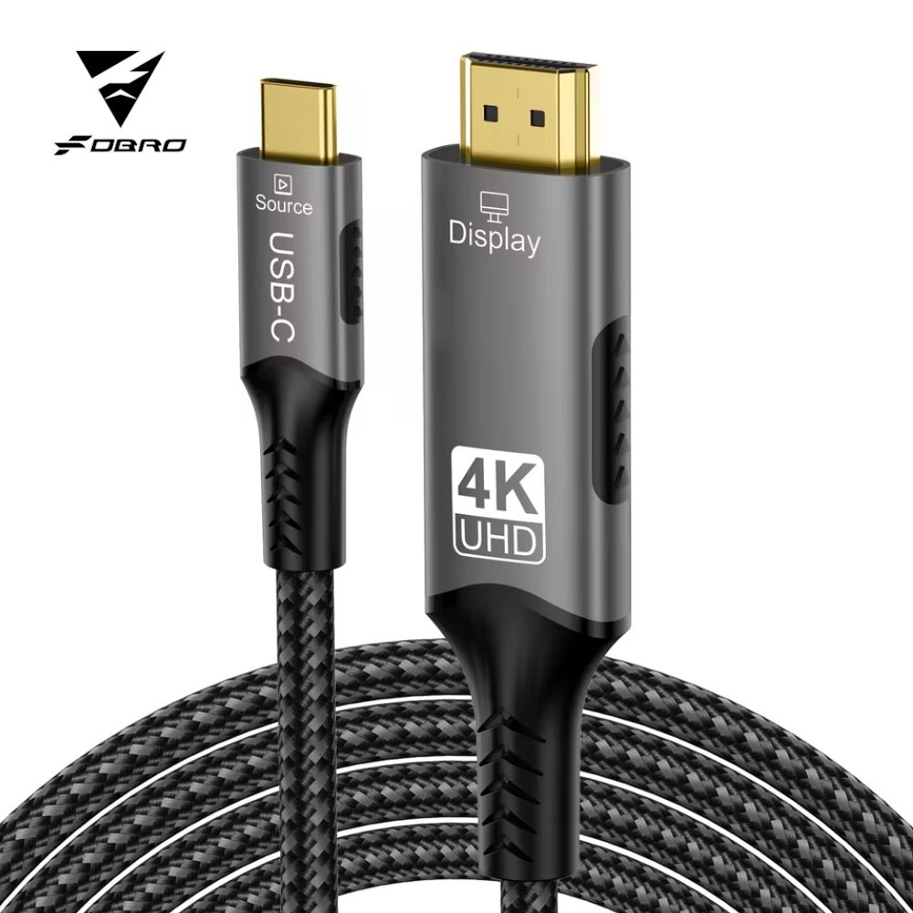 Кабель FDBRO перехідник USB-C to HDMI v2.0 4K 1m, фото №1 Кабель FDBRO перехідник USB-C to HDMI v2.0 4K 1m, фото №1