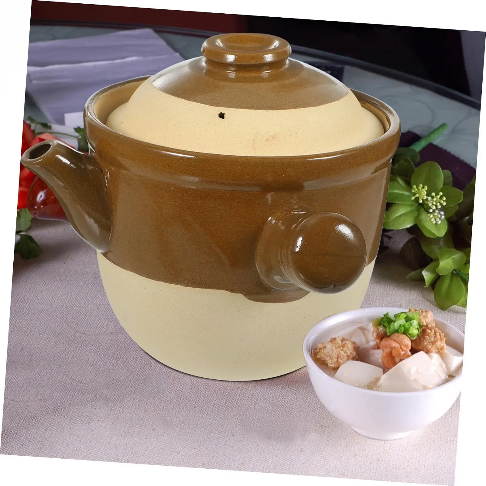 Горщик для запікання VALICLUD керамічний термостійкий антипригарний для газових плит, фото №5