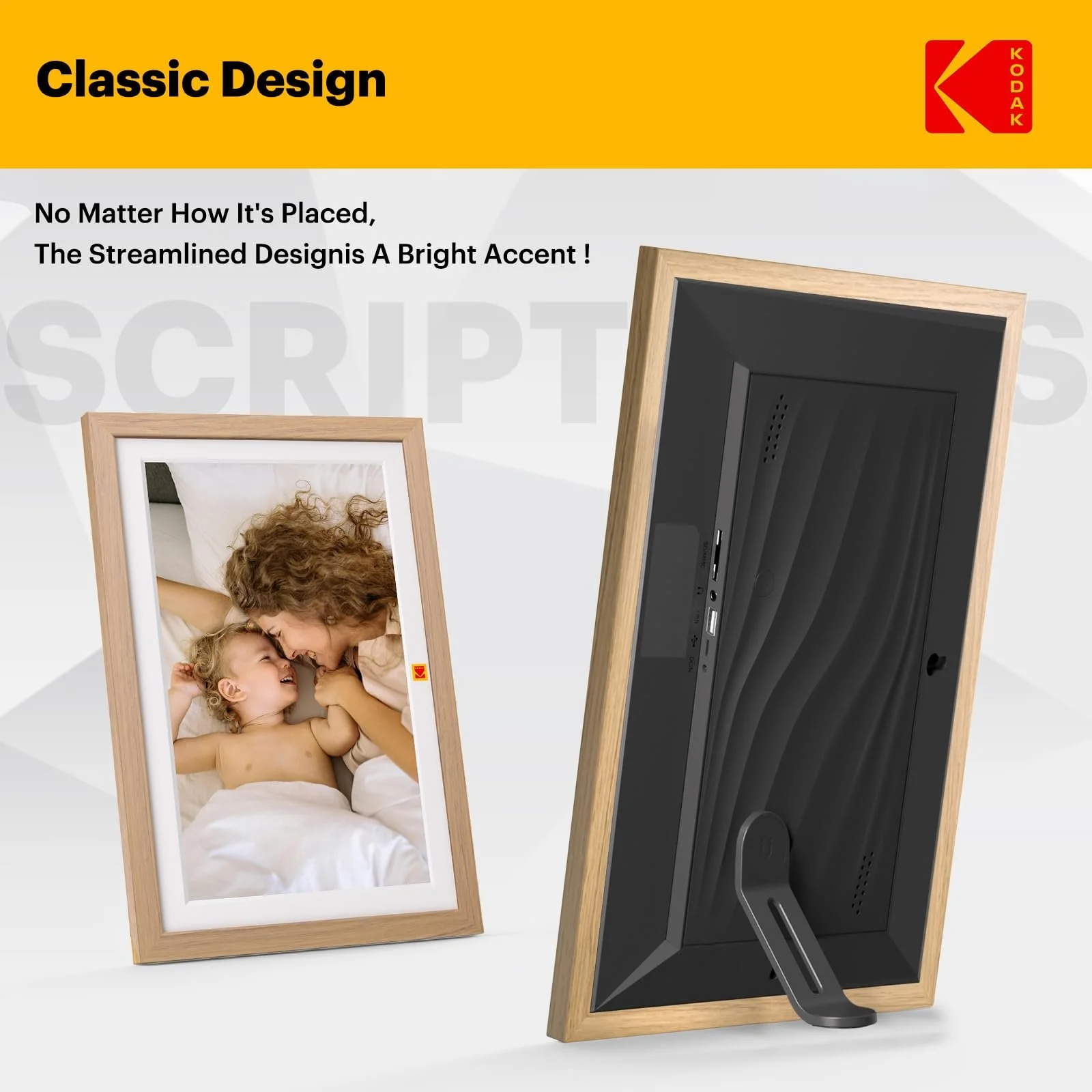 Цифровая фоторамка Kodak 15.6 Inch Touch Screen WiFi 1920 x 1080 32GB Burlywood, фото №7