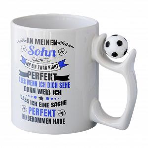 Кухоль Футбольний м'яч в ручці для хлопчиків synthetic.ua - Фото 1