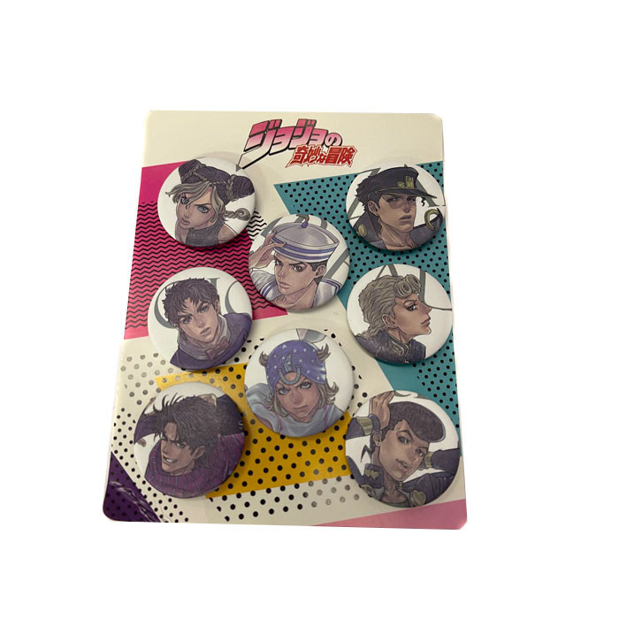 Набор значков Bioworld ДжоДжо 2 serises JoJo's Bizarre Adventure 8шт 14726, фото №1