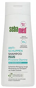 Шампунь Sebamed Anti-dandruff plus против перхоти, до 95% меньше перхоти всего за 4 недели, для мужчин и женщин, также для борьбы с жирными волосами и зудом, для ежедневной очистки, 200 мл - Фото 1