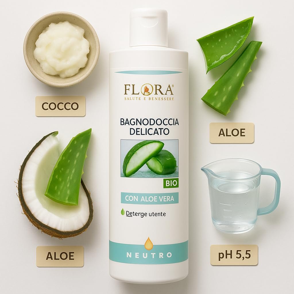 Гель для душу Flora Odourless Organic Bdih без запаху, 1000 мл, фото №5