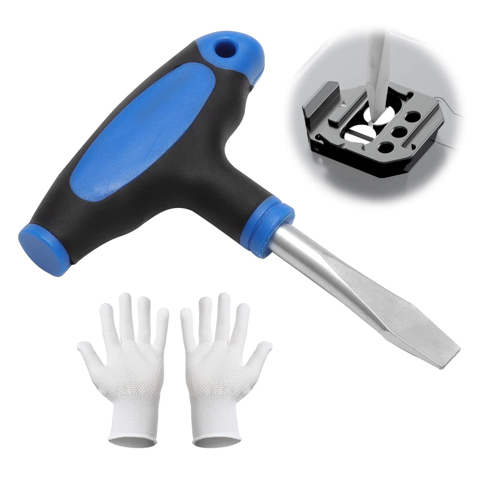 Шліцьова викрутка Свічковий ключ T-Handle Flat Head Ergonomic Handle, фото №1