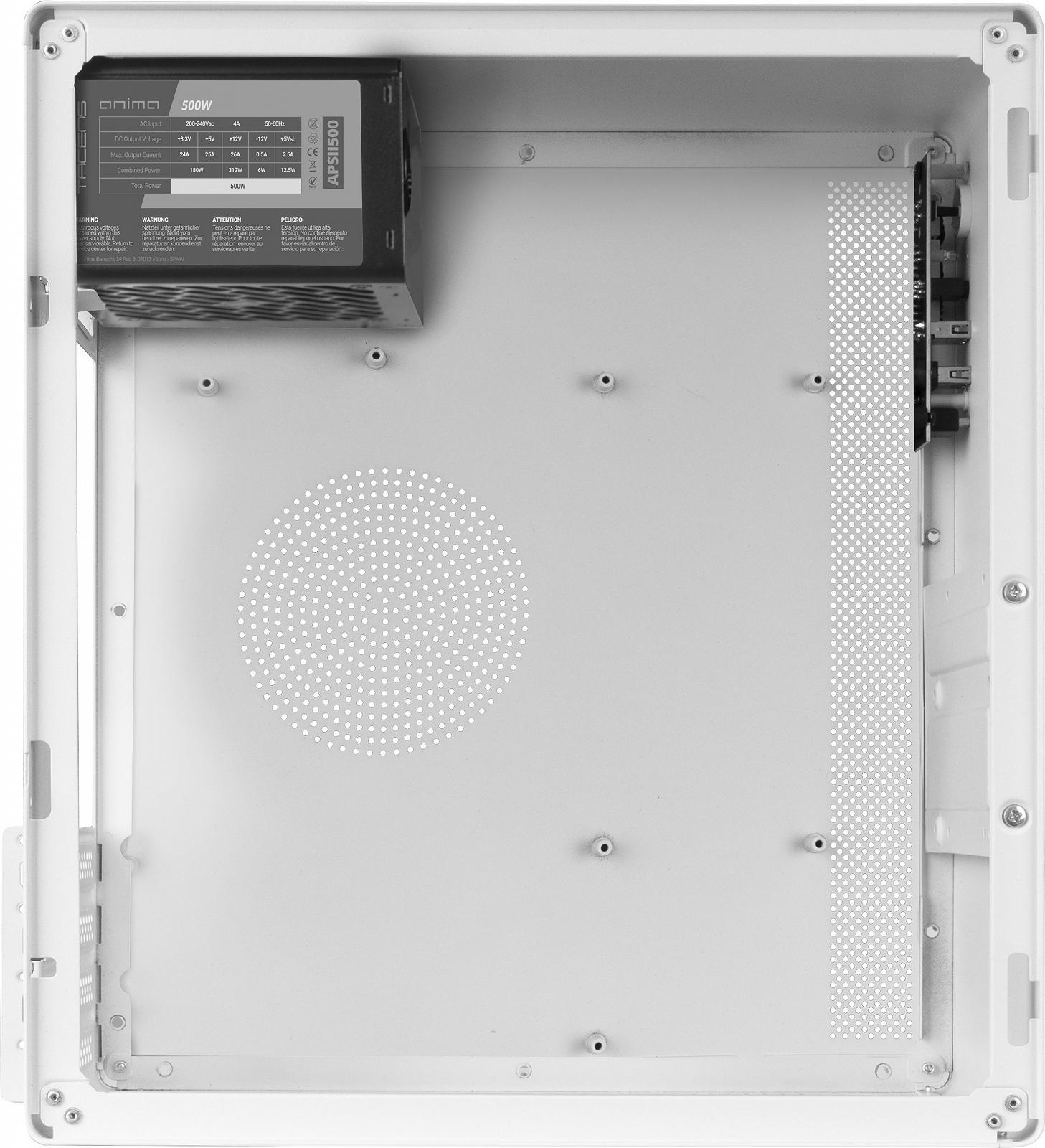 Корпус для ПК Tacens 2ORUMX500W с блоком питания SFX 500W / Белый, фото №3