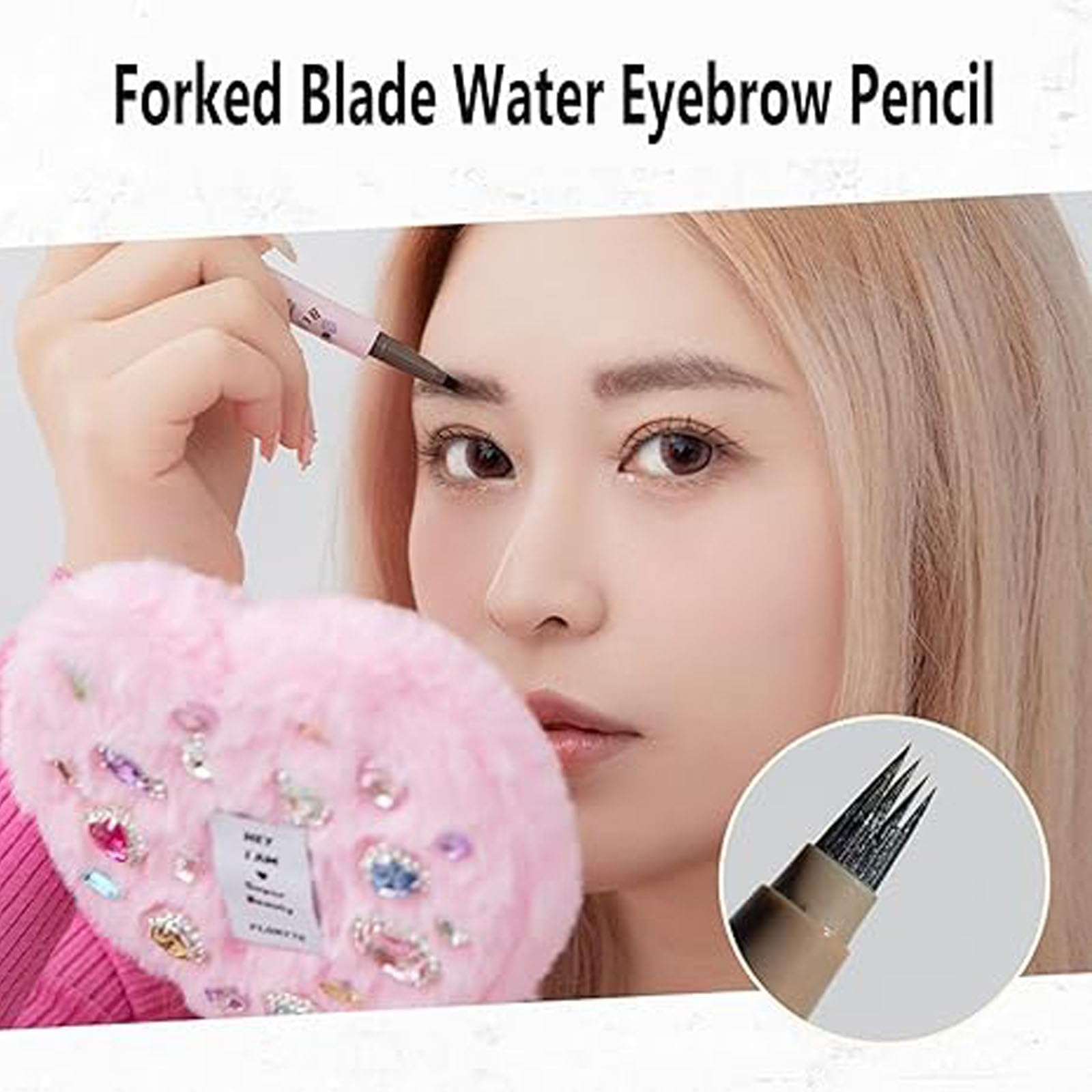 Кольор Double End Двосторонній олівець для брів Натуральні 3D брови, фото №7