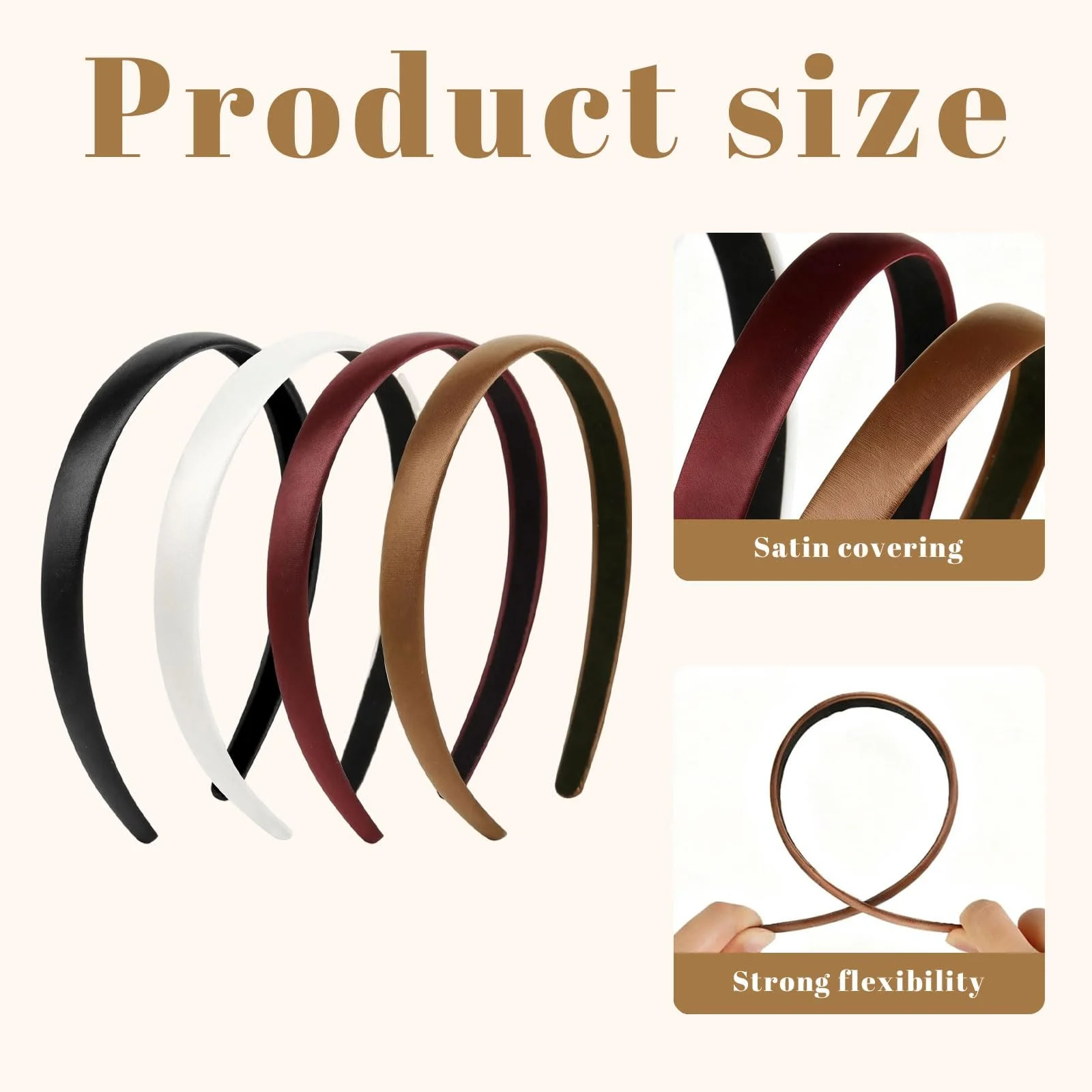 Обруч для волосся Оксамитовий 4 шт, фото №3 Обруч для волосся Оксамитовий 4 шт, фото №3