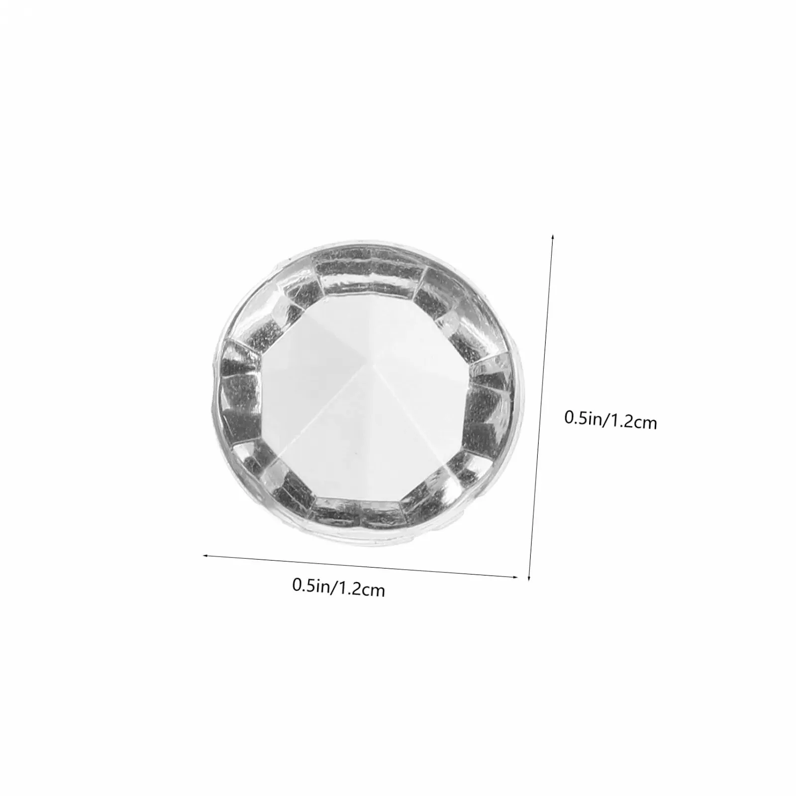 Стразы Акриловые Прозрачные 500 шт, фото №2