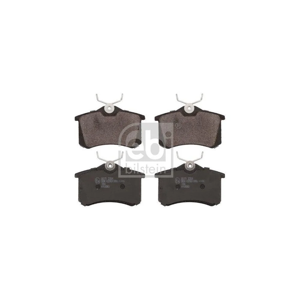 Комплект гальмівних колодок, дискові гальма FEBI BILSTEIN 16488 для AUDI CITROËN FIAT FORD MG, фото №2