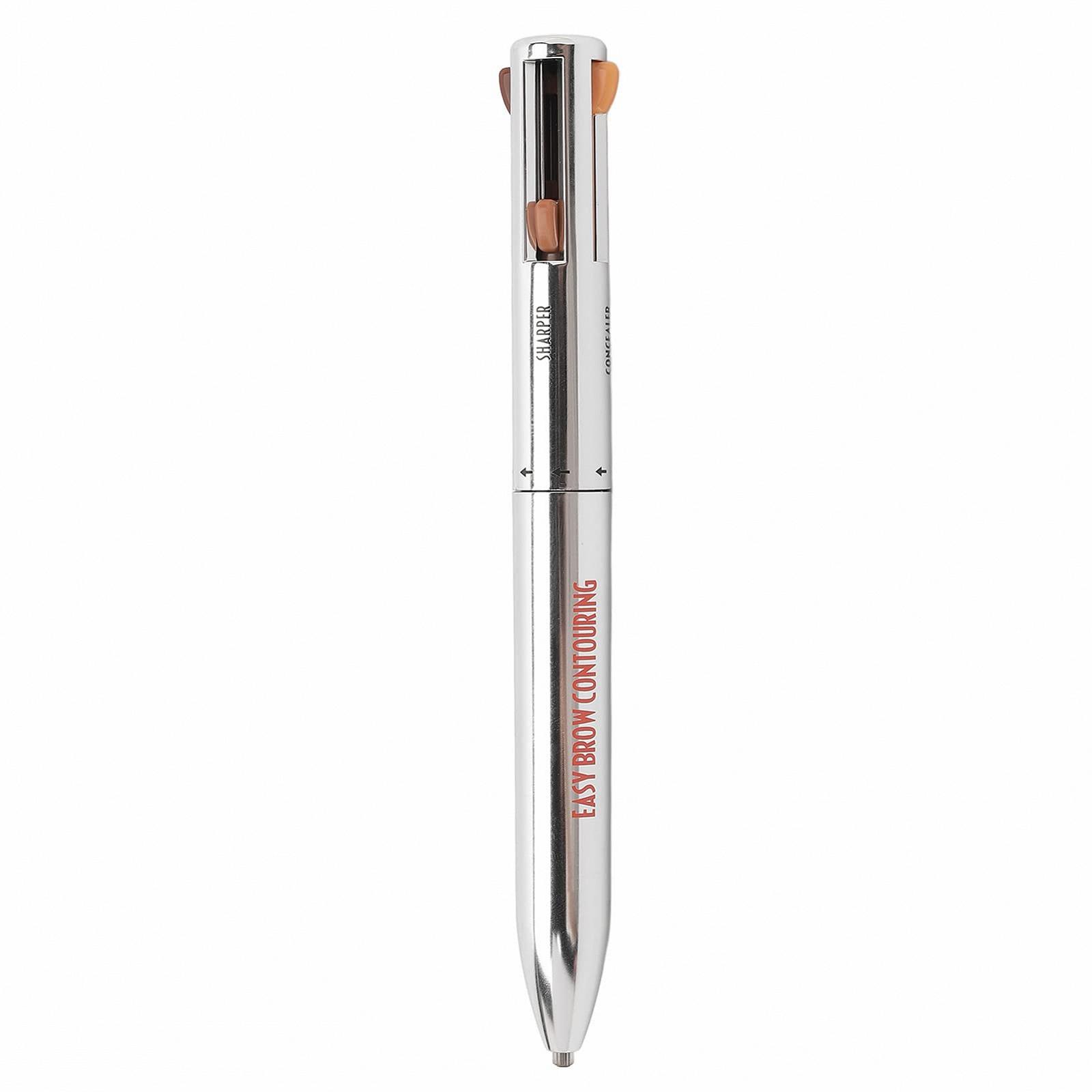 Пензель для брів Portable Professional Waterproof Durable Eyebrow Definition 4-в-1 1# Blonde, фото №7
