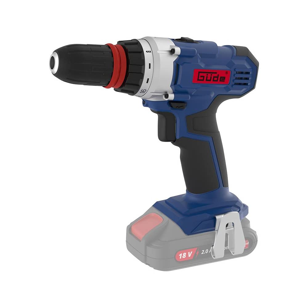 Шуруповерт Güde BS 18-0 II (18 В, Li-Ion, без батареи и без зарядного устройства, интегрированный LED рабочий свет, крутящий момент 30 Нм), фото №1