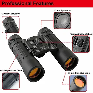 Міні-бінокль FLYAMAPIRIT 12 x 30 HD Складаний synthetic.ua - Фото 1