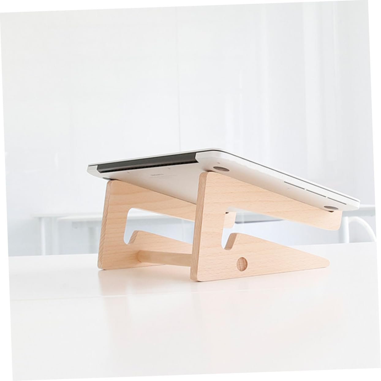 Деревянная Подставка для Ноутбука Эргономичная Стабильная Нескользящая для Стола и Домашнего Хозяйства Компактный Настольный Держатель для Ноутбуков Планшетов и Журналов Легкая Портативная Подставка для Ноутбука, фото №8 Деревянная Подставка для Ноутбука Эргономичная Стабильная Нескользящая для Стола и Домашнего Хозяйства Компактный Настольный Держатель для Ноутбуков Планшетов и Журналов Легкая Портативная Подставка для Ноутбука, фото №8