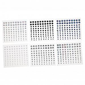 Стразы Mikinona для лица, 6 листов, самоклеящиеся, бриллианты для макияжа, для DIY украшения тела, ногтей, рам, мобильных телефонов, поздравительных открыток - Фото 1