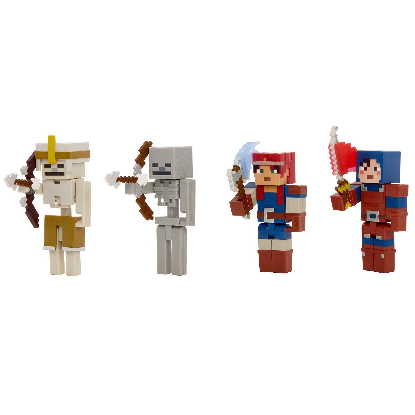 Фигурки Minecraft Dungeons Battle of The Fire Forge 4 подвижные фигурки, фото №2