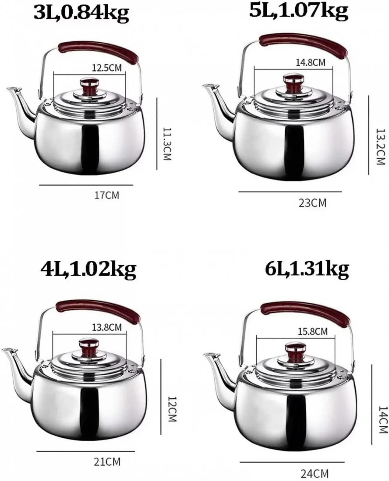 Чайник з свистком з нержавіючої сталі, фото №7 Чайник з свистком з нержавіючої сталі, фото №7