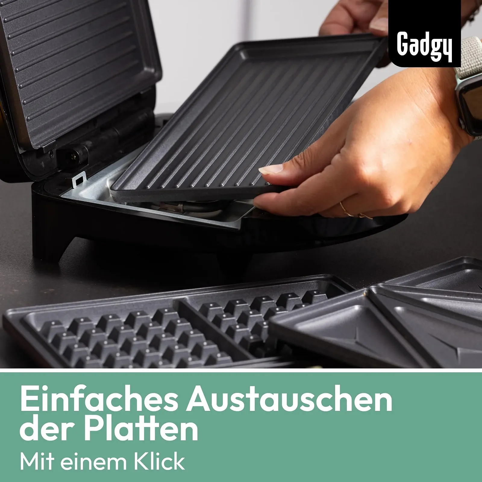 Вафельница/Бутербродница/Гриль 3-в-1 Gadgy, фото №5