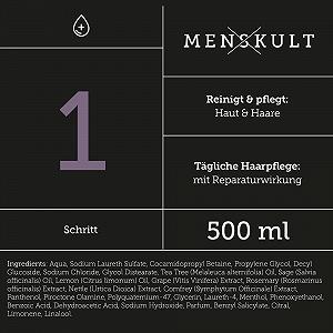 Шампунь MENSKULT Men's Hair Care Intensive для мужчин (500 мл) synthetic.ua - Фото 1