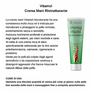 Крем для рук Vitamol Живильний Відновлюючий для сухої та чутливої шкіри, 100 мл synthetic.ua - Фото 1