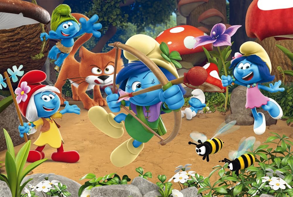 Детский пазл Schmidt Spiele The Smurfs Azrael in Smurf House 60 элементов с 2 фигурками, фото №1 Детский пазл Schmidt Spiele The Smurfs Azrael in Smurf House 60 элементов с 2 фигурками, фото №1