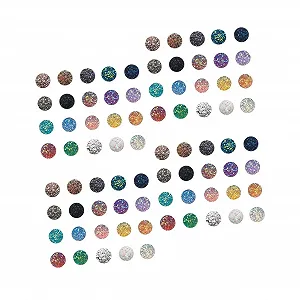 Украшения FRCOLOR, 100 штук, бусины из смолы, круглые кабошоны, искусственные друзы, стеклянные драгоценные камни - Фото 1