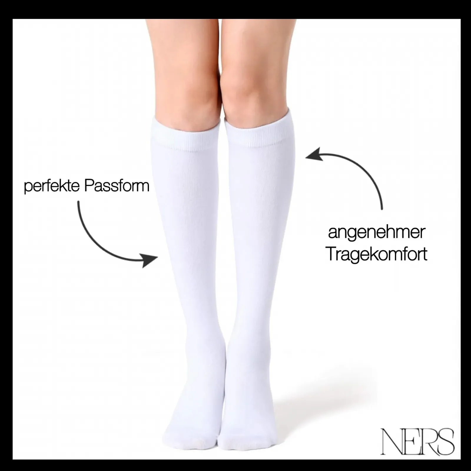 Шкарпетки до коліна для чоловіків та жінок з високоякісної бавовни, фото №2