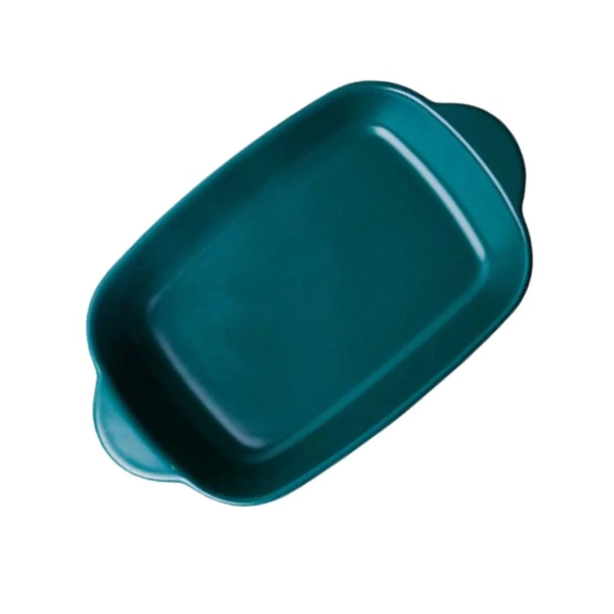 Форма для запікання Toyvian керамічна з ручкою термостійка зелена, фото №1