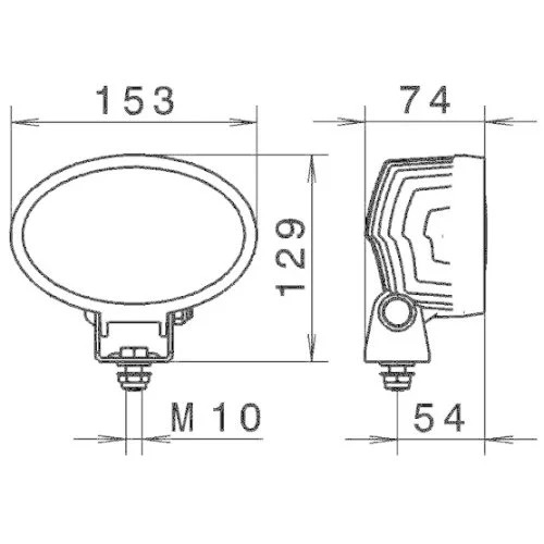 Рабочая фара HELLA 1GA 996 761-001 для AEBI CLAAS KUBOTA AGCO VÖGELE, фото №4