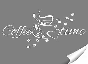 Наклейка на стіну Grandora Coffee + Time W924 30 x 14 см Білий synthetic.ua - Фото 1