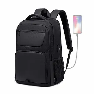 Рюкзак для ноутбука Large 17.3 дюйма USB Charging Port Anti Theft Black - Фото 1