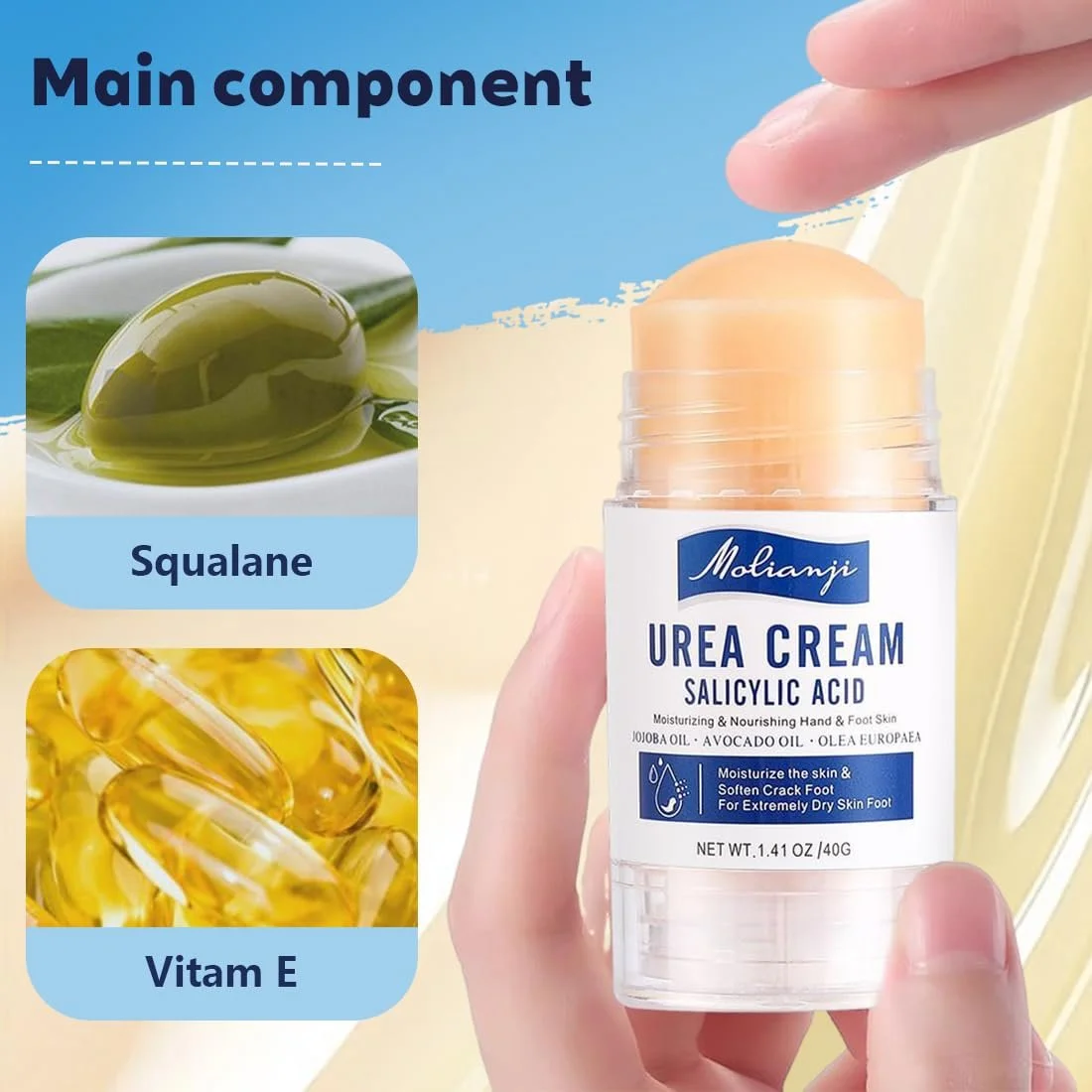 Крем-стик для ног увлажняющий против трещин с мочевиной 2 шт, фото №3