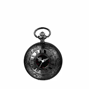 Кишеньковий годинник JewelryWe Ретро Royal Flush / Компас / Квіти / Дзвінок / Мотоцикл Бронзовий - Фото 1