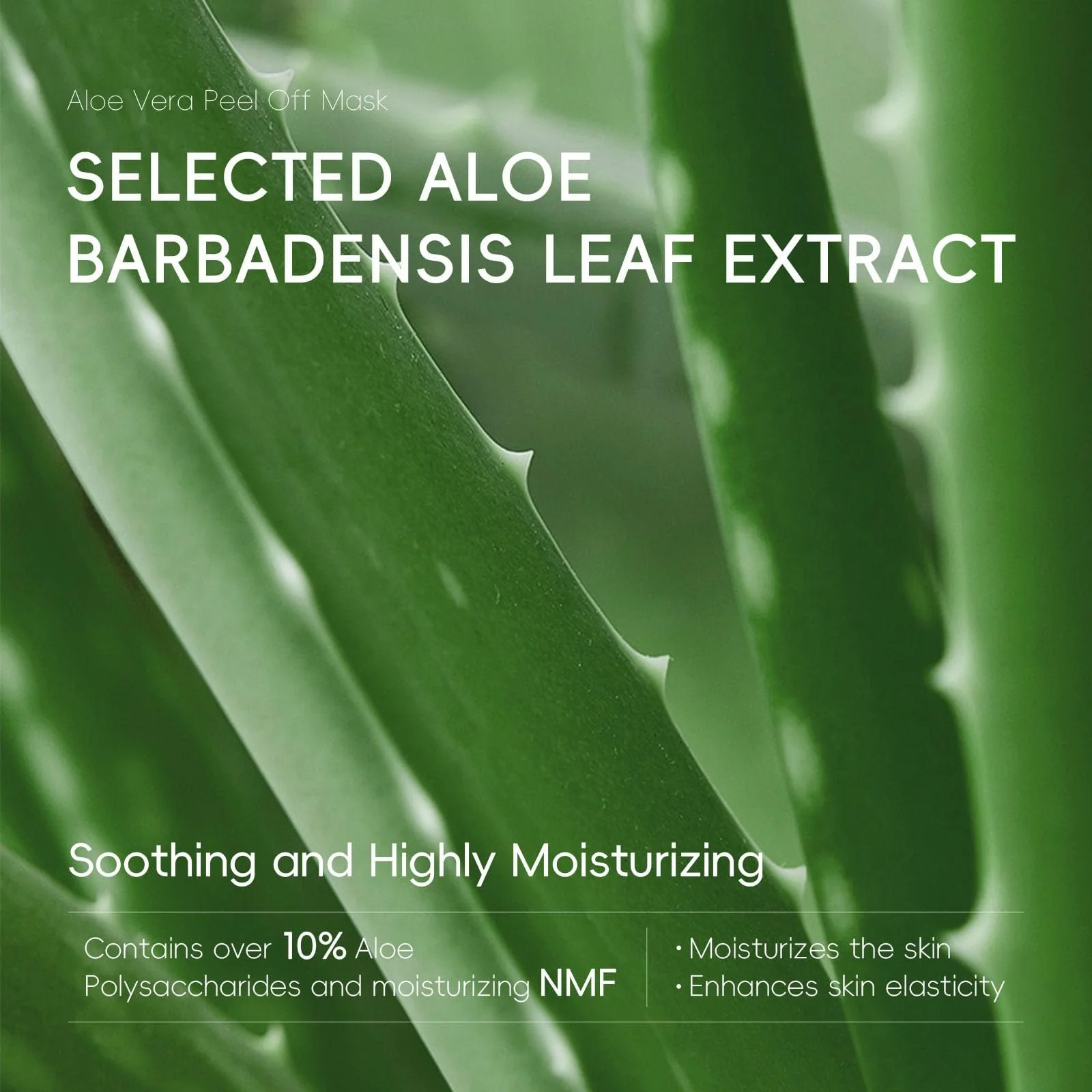 Маска для обличчя Aloe Vera BSMKCL, заспокійлива гелева, фото №4