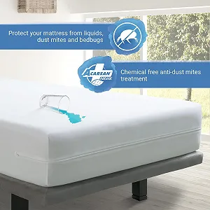 Чохол для матраца Velfont Anti-Bug Водонепроникний та дихаючий 200x200 см synthetic.ua - Фото 1