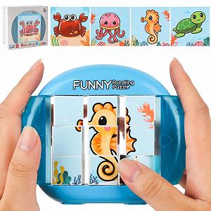 Пазл 3D 4-в-1 Montessori Sea Life 9 деталей - Фото 1