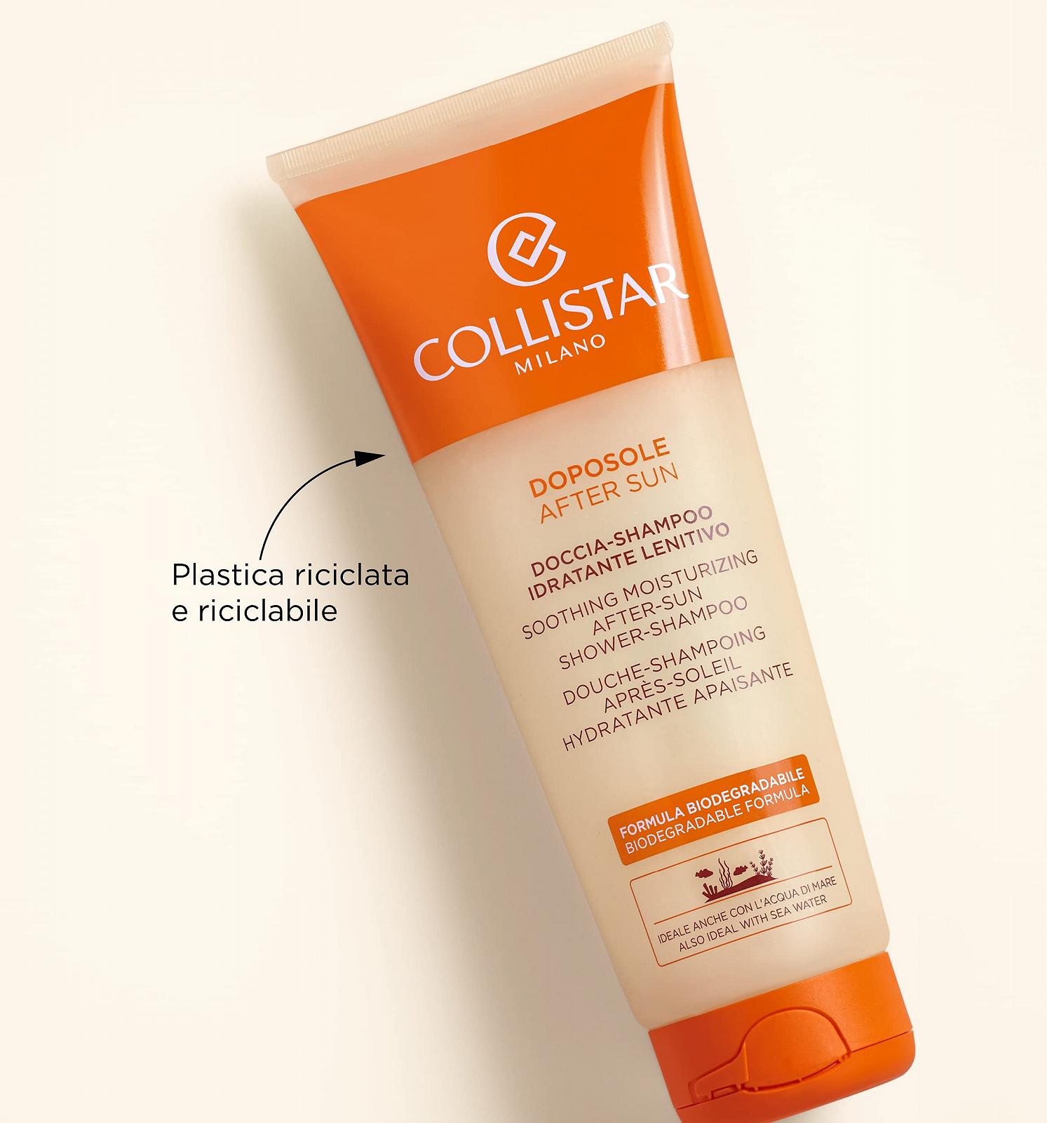 Шампунь Collistar Soothing Moisturising After-Sun Shower Biodegradable Formula 250 мл, фото №2