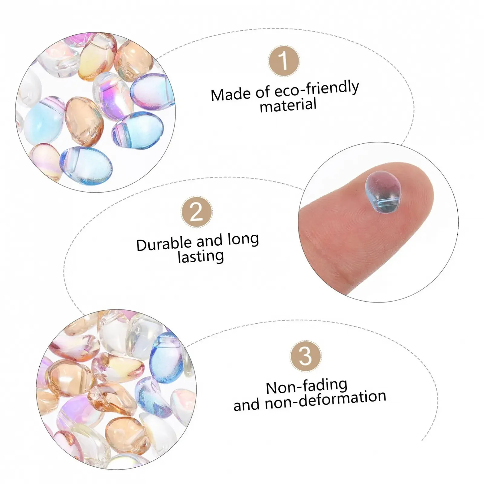 Патч для манікюру PLAFOPE 100 штблискітки, фото №3