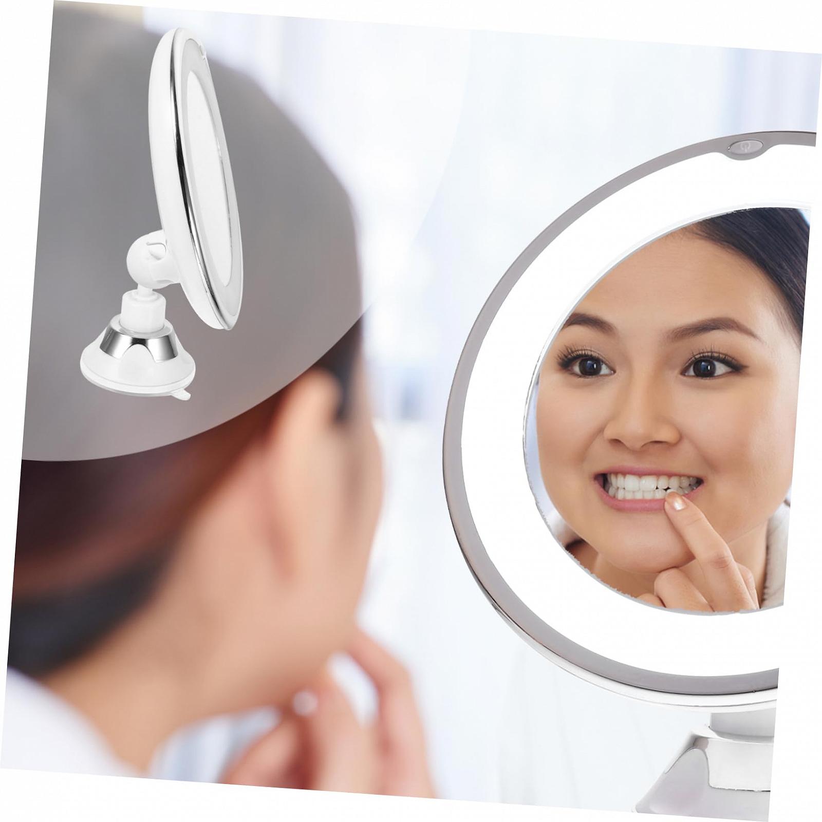 Зеркало Angoily LED с увеличением С лебединой шеей Пластик Белый, фото №6 Зеркало Angoily LED с увеличением С лебединой шеей Пластик Белый, фото №6