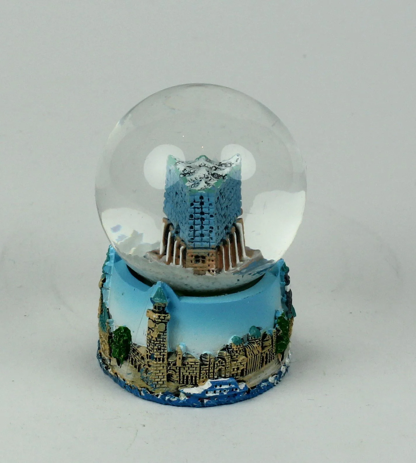 Снігова куля Elbphilharmonie Buddel-Bini Versand Гамбург, концертний зал Elphi, маленька, з блискітками, фото №3