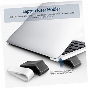 Комплект 4 шт. Подставка для ноутбука Регулируемая по высоте Вентилируемая Нескользящая Подставка-держатель для ноутбука Эргономичная Настольная подставка для клавиатуры для поднятия и повышения комфорта synthetic.ua - Фото 1