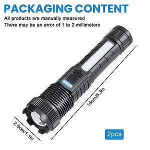 Фонарь LED Аккумуляторный 3000 люмен, Маленький, Зум, 6 режимов, Водонепроницаемый IPX6 synthetic.ua - Фото 1