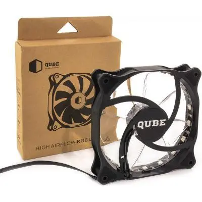 Кулер для корпуса Qube QB-RGB-120-18, фото №4