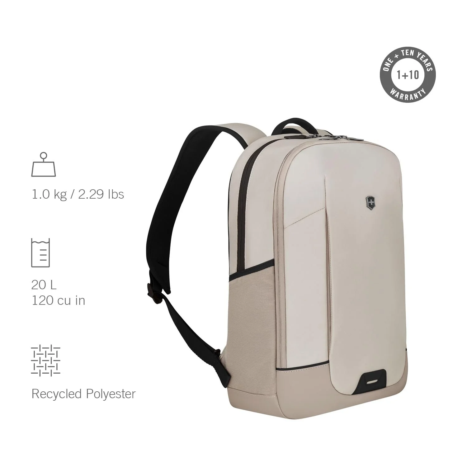 Рюкзак Victorinox Altmont Modern 15.6 дюймов Stone White Компактный, фото №3