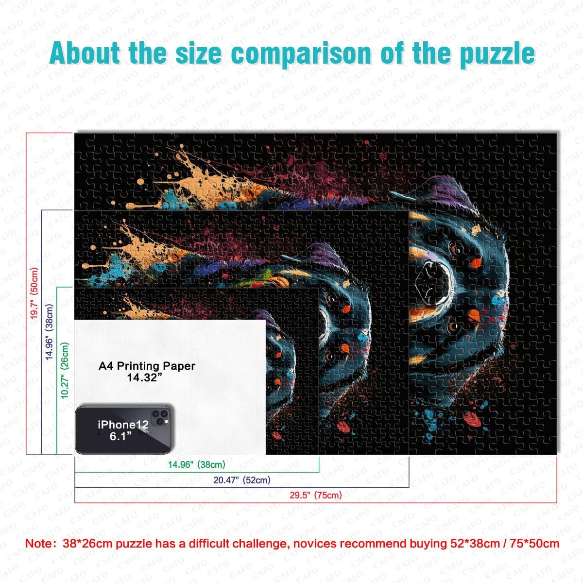 Пазл Rottweiler 1000 элементов 19.7 x 29.5 дюймов, фото №6