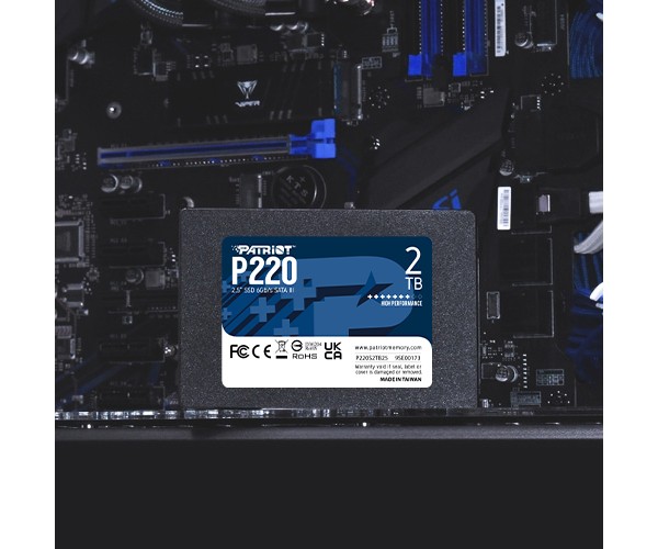 Накопичувач SSD 2TB Patriot P220 2.5" SATAIII TLC P220S2TB25, фото №4 Накопичувач SSD 2TB Patriot P220 2.5" SATAIII TLC P220S2TB25, фото №4