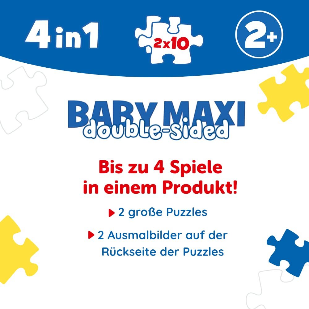 Пазл Trefl Primo Baby Shark Happy Shark Day 4 in 1 2 x 10 элементов, фото №2