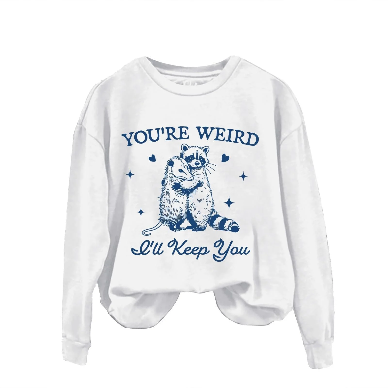 Женский Пуловер Обычный Свободный Свитшот Модный С круглым вырезом Без капюшона с принтом Голова Санты, фото №1