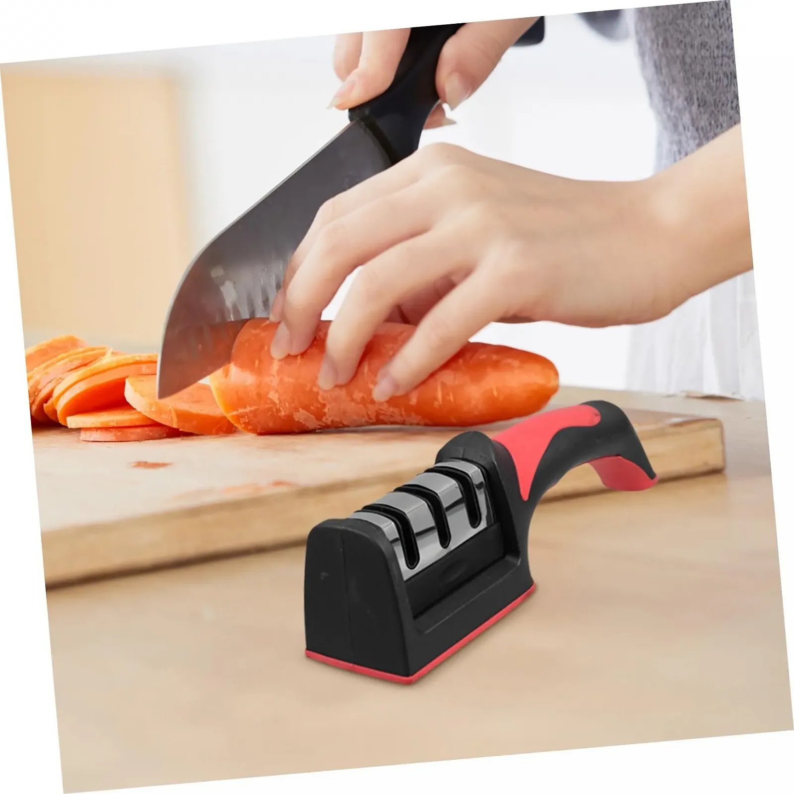 Точилка для ножів та стамесок ручна металева з нержавіючої сталі, фото №6